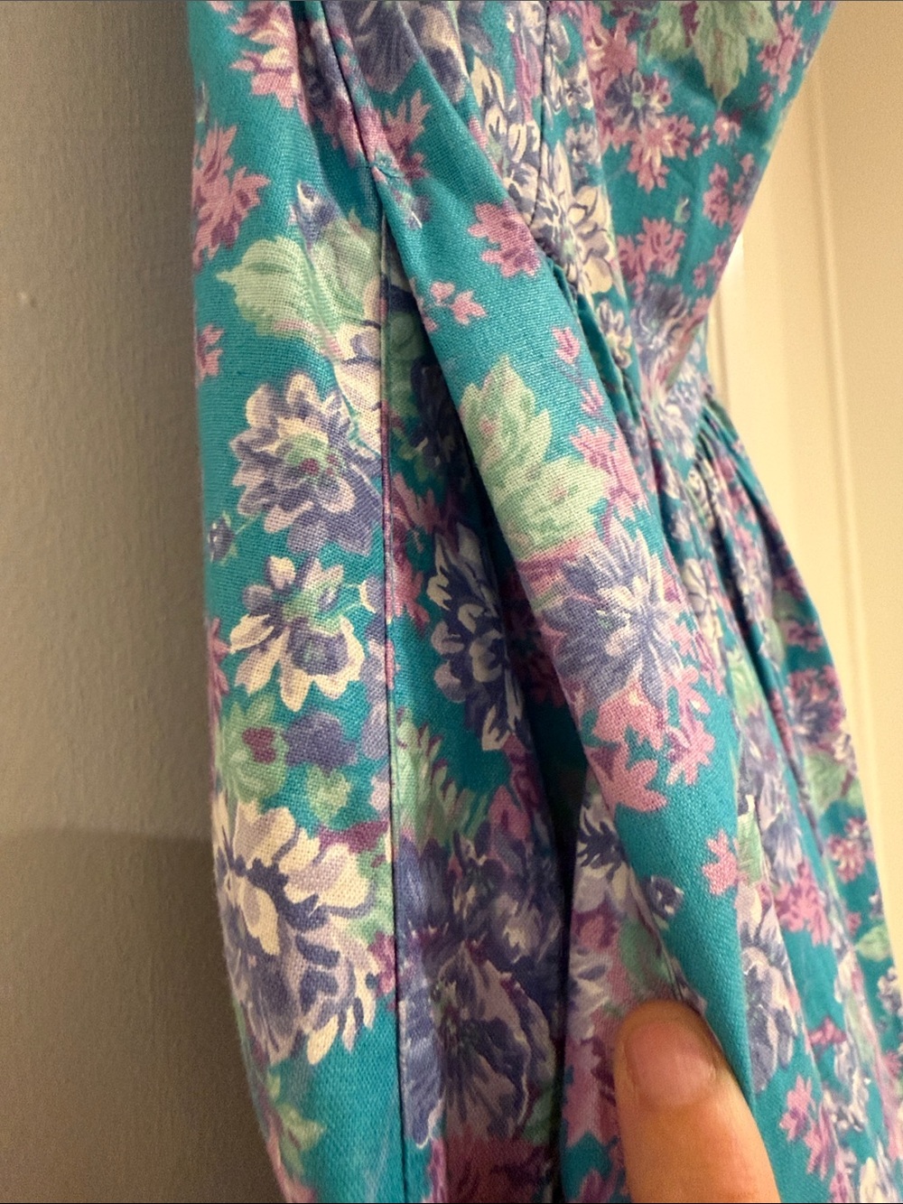 VTG Laura Ashley 100% Cotton Strapless Corset Sweetheart Dress (VTG Size 10) - Picture 4 of 6